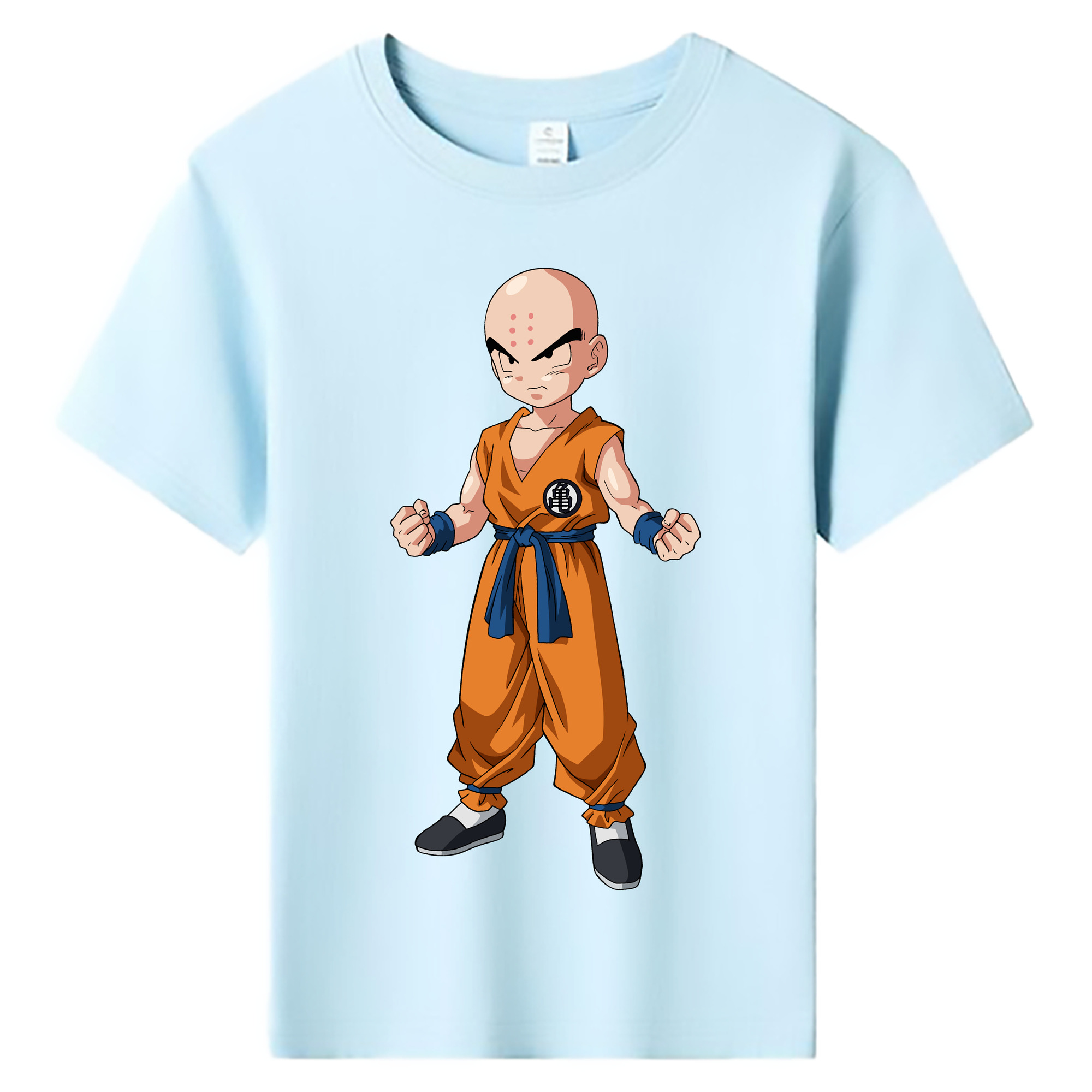 （画像用） ドラゴンボール クリリン DRAGON BALL krillin 綿100％キッズTシャツ（フロントプリント）